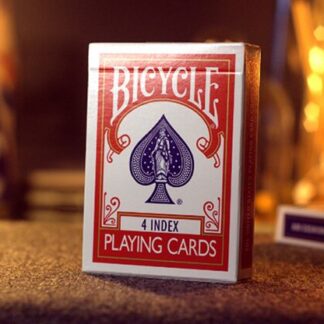 Bicycle 4 Index Red (Gimmicks and Online Instructions)