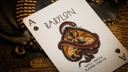 Babylon (Ruby Red) Playing Cards by Riffle Shuffle - Image 4