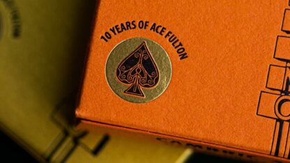 ACE FULTON'S 10 YEAR ANNIVERSARY SUNSET ORANGE PLAYING CARDS - Image 4