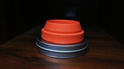 Harmonica 2 Chop Cup Red (Silicon) by Leo Smetsers - Trick - Image 3