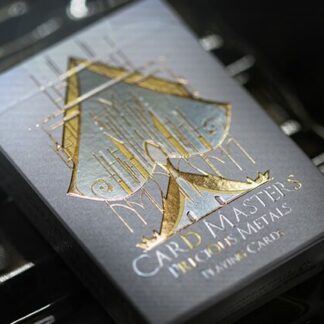 Card Masters Precious Metal Foil (White) Playing Cards by Handlordz