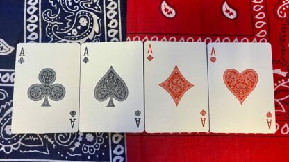 Gilded Bicycle Bandana (Blue) Playing Cards - Image 3
