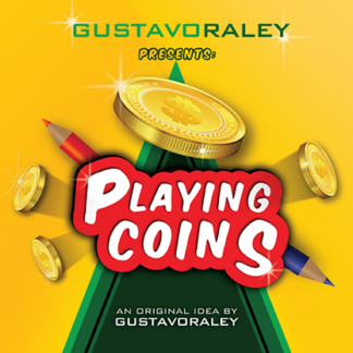 PLAYING COINS (Gimmicks and Online Instructions) by Gustavo Raley - Trick
