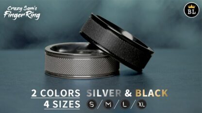 Hanson Chien Presents Crazy Sam's Finger Ring SILVER / EXTRA LARGE (Gimmick and Online Instructions) by Sam Huang - Trick - Image 6