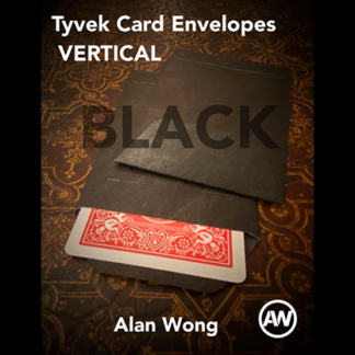 Tyvek VERTICAL Envelopes BLACK (10 pk.) by Alan Wong - Trick