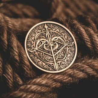 BOW AND ARROW COIN GOLD (Gimmick and Online Instructions) by Bacon Magic - Trick