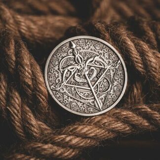 BOW AND ARROW COIN SILVER ( Gimmick and Online Instructions)  by Bacon Magic - Trick