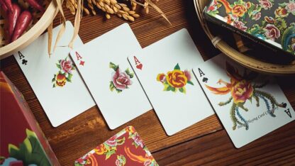 Phoenix and Peony (Blue) Playing Cards by Bacon Playing Card Company - Image 4