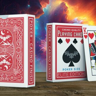 Elite Night Flight (Red) Marked Playing Cards by Steve Dela