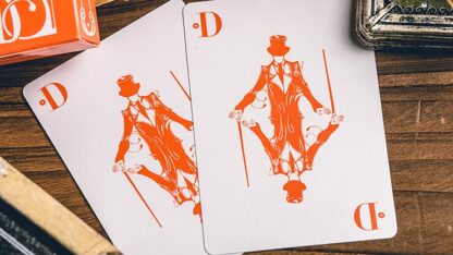 Smoke & Mirrors V9 (Orange Edition) Playing Cards by Dan & Dave - Image 6