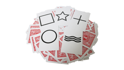 Bicycle Jumbo ESP 50 Cards Red (10 of each Square, Wavy Lines, Star, Circle and Cross) by Murphy's Magic - Image 2