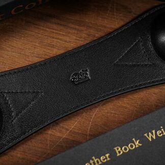 Leather Book Weight (Black) by TCC Presents