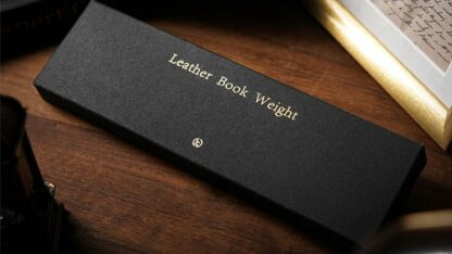 Leather Book Weight (Brown) by TCC Presents - Image 6