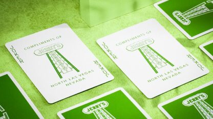 Jerry's Nugget Monotone (Metallic Green) Playing Cards - Image 4