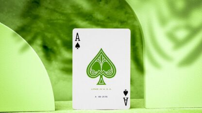 Jerry's Nugget Monotone (Metallic Green) Playing Cards - Image 5