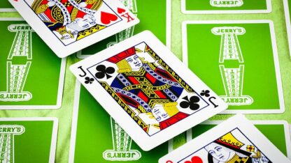 Jerry's Nugget Monotone (Metallic Green) Playing Cards - Image 6