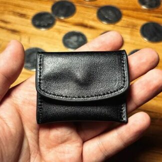 The Cowhide Coin Wallet (Black) by Bacon Magic - Trick