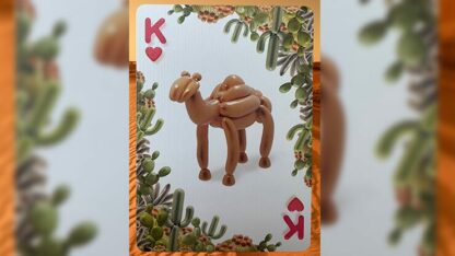 Gilded Bicycle Balloon Desert Playing Cards - Image 2