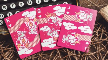 The Dragon (Pink Gilded) Playing Cards - Image 2