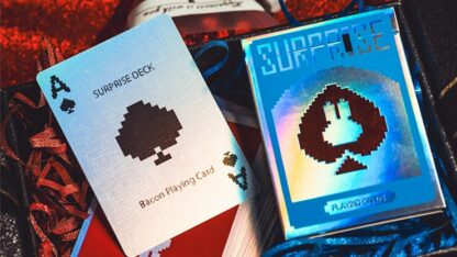 Limited Holographic Edition Surprise Deck V5 (Blue) Playing cards by Bacon Playing Card Company - Image 2