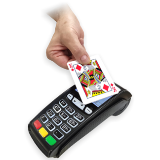 Credit Card Holder (Made from Blue Bicycle cards) by Joker Magic - Trick
