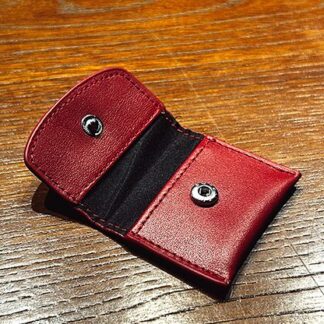 The Cowhide Coin Wallet (Red) by Bacon Magic - Trick