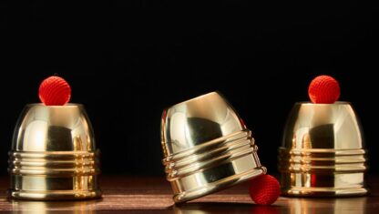 Cups and Balls Set (Brass) by Bluether Magic and Raphael - Image 2