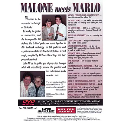 Malone Meets Marlo #2 by Bill Malone - DVD - Image 2