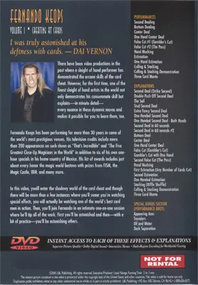 Fernando Keops: Cheating at Cards Vol 1 - DVD - Image 2