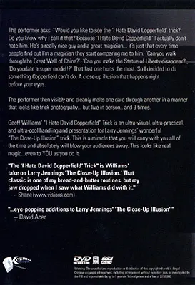 I Hate David Copperfield Trick by Geoff Williams - DVD - Image 2