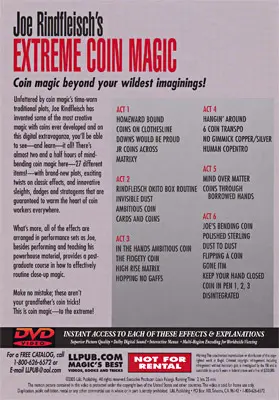 Extreme Coin Magic by Joe Rindfleisch - DVD - Image 2