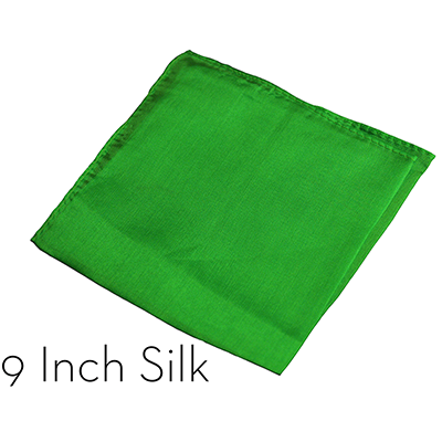 Silk 9 inch (Green) Magic by Gosh - Trick