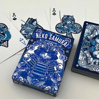 Neko Samurai (Blue) Playing Cards