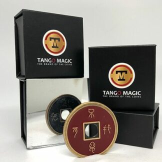 Chinese Coin (CH0019) Black & Red by Tango Magic - Tricks