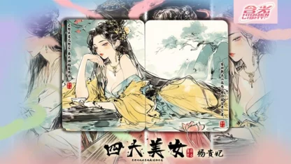 Four Beauties (YangYuhuan) Playing Cards - Image 3