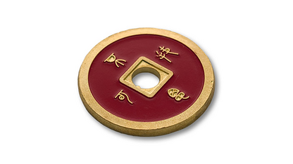 Dollar Size Chinese Coin (Black and Red) by Tango (CH037) - Image 2