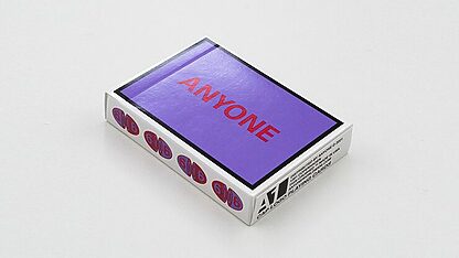 Purple/Red Cap Logo ANYONE Playing Cards