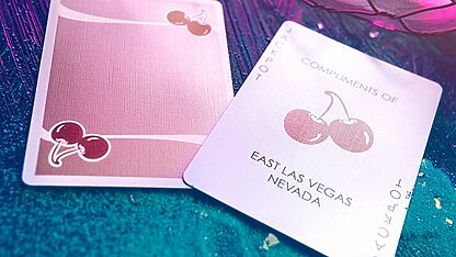 Cherry Casino House Deck Playing Cards (Flamingo Pink) - Image 4