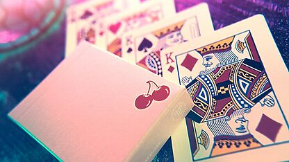 Cherry Casino House Deck Playing Cards (Flamingo Pink) - Image 5