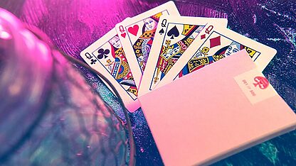 Cherry Casino House Deck Playing Cards (Flamingo Pink) - Image 6