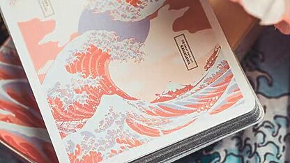 The Great Wave off Kanagawa V3 (Autumn Maple / Peachy Pink) Playing Cards - Image 5