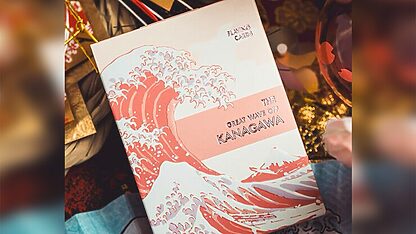The Great Wave off Kanagawa V3 (Autumn Maple / Peachy Pink) Playing Cards