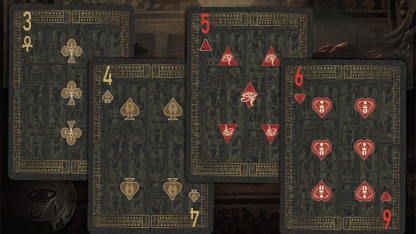 Egypt Mythology Black Edition (Green, Nile) Playing Cards - Image 5