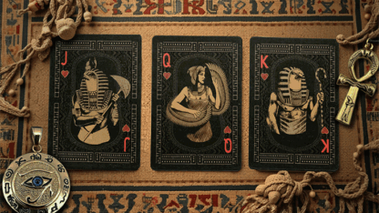 Egypt Mythology Black Edition (Pharaoh, Dark Gray) Playing Cards - Image 3