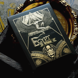 Egypt Mythology Black Edition (Pharaoh, Dark Gray) Playing Cards