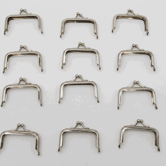 Purse Frames (Silver, 12 in one pack) Goshman