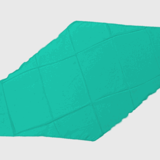 Diamond Cut Silk 18 inch (Turquoise) by Magic By Gosh - Trick