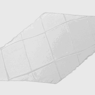 Diamond Cut Silk 18 inch (White) by Magic By Gosh - Trick