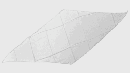 Diamond Cut Silk 18 inch (White) by Magic By Gosh - Trick
