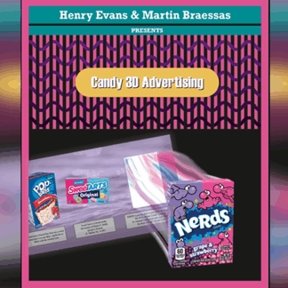 3D Candy Advertisement (Gimmicks and Online Instructions) by Henry Evans and Mysteries - Trick